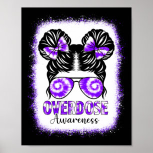 Poster Teinture blanchie Conscience de l'overdose Cheveux