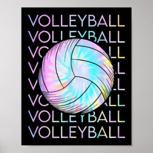Poster Teinture de volleyball