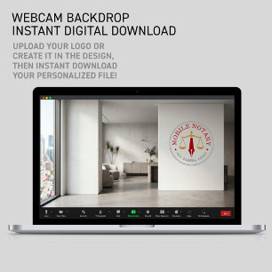 Poster Téléchargement de bureau Zoom Notaire mobile perso