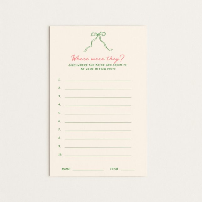Poster Téléchargement manuscrit Où étaient-ils Jeu (Créateur téléchargé)