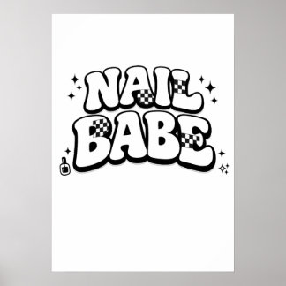 Poster Téléchargement numérique imprimable Nail Babe