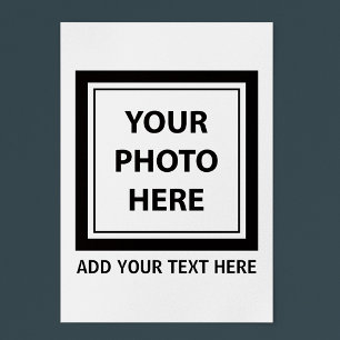 Poster Télécharger l'image et la photo & Ajouter du texte