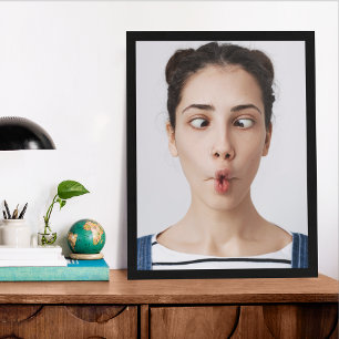 Poster Téléchargez votre photo selfie visage drôle 