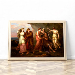 Poster Telemachus et les Nymphes de Calypso