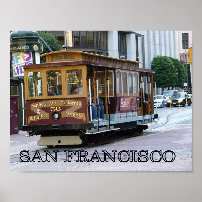 Poster Téléphérique de San Francisco (Devant)