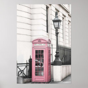 Poster téléphone rose vintage vogue esthétique