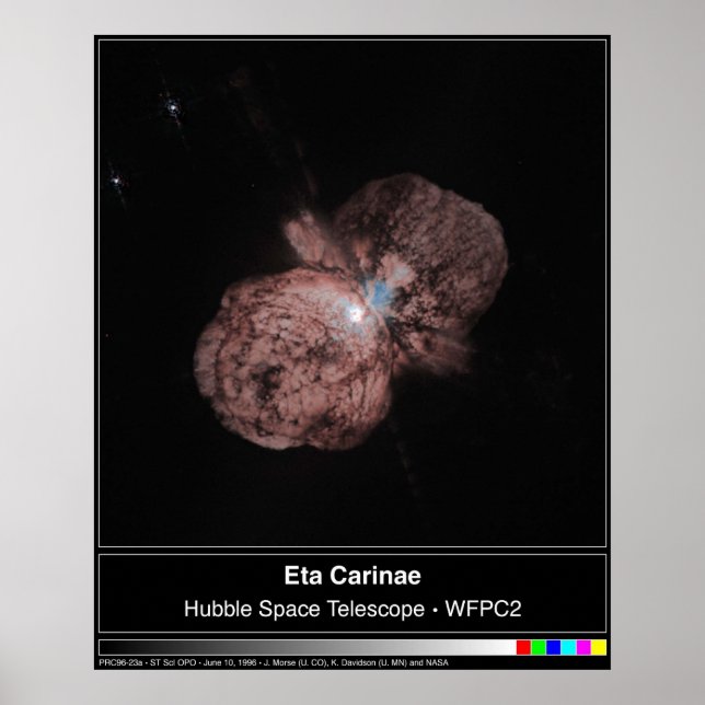 Poster Télescope Eta Carinae Hubble Photo (Devant)