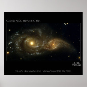 Poster Télescope se heurtant presque de Hubble de