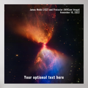 Poster Télescope spatial James Webb L1527 Protostar NIRCa