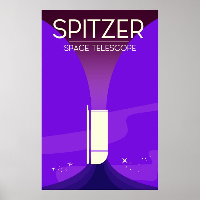 Poster Télescope Spitzer (Devant)