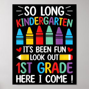 Poster Tellement Long Maternelle Graduation Première Anné