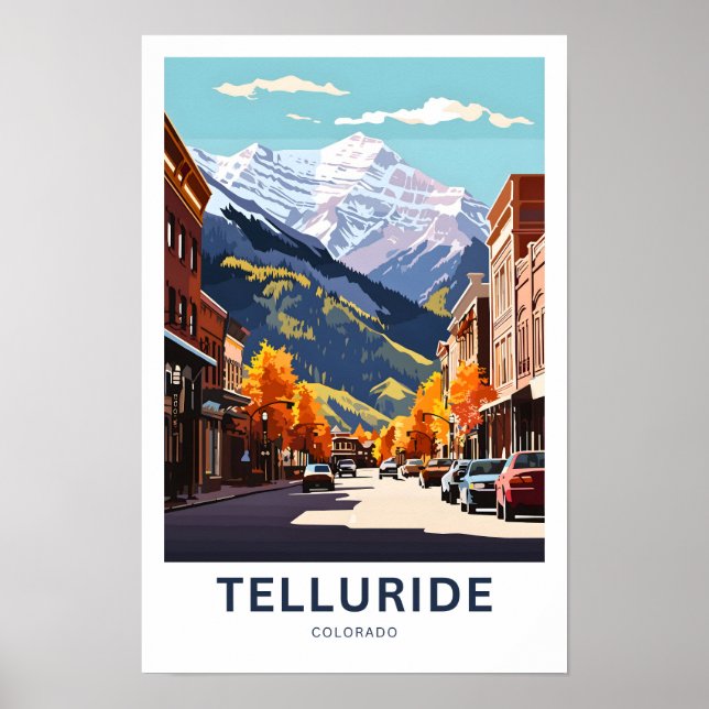 Poster Telluride Colorado Imprimer Voyage (Devant)