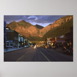 Poster Teluride Au Coucher Du Soleil