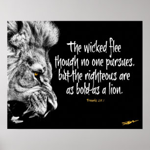 Poster Téméraire Comme Un Lion