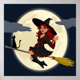 POSTER TÉMOIN HALLOWEEN REDHEADED