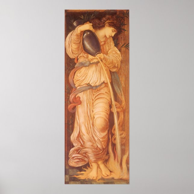 Poster Temperantia par Sir Edward Coley Burne-Jones (Devant)
