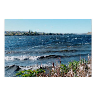 Poster Température en octobre sur la rivière Dnieper