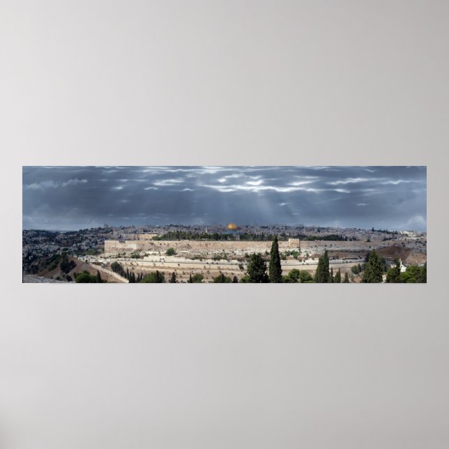 Poster Tempestade du Panorama de Jérusalem (Devant)