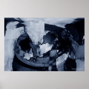 Poster Tempête Abstraite