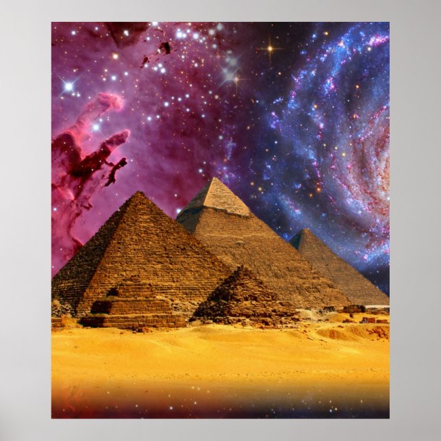 Poster tempête cosmique au-dessus de l'égypte (Devant)