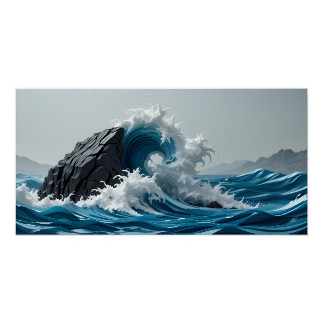 Poster Tempête dans le papier (Devant)