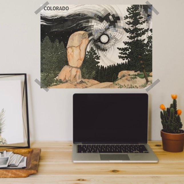 Poster Tempête de neige de minuit Colorado (Créateur téléchargé)