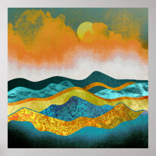 Poster Tempête de pluie