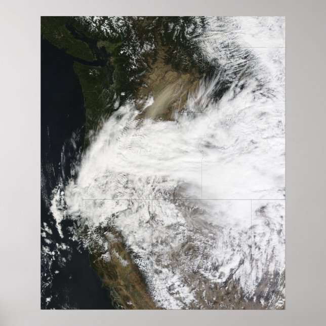 Poster Tempête de poussière dans l'est de Washington, USA (Devant)