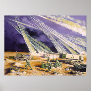 Poster Tempête du désert en acier Mississauga par Frank M