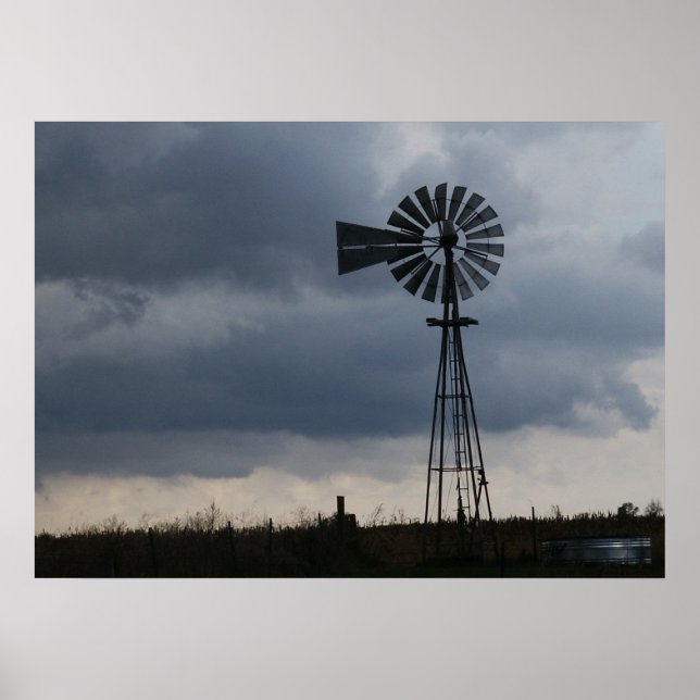 Poster Tempête du moulin à vent (Devant)