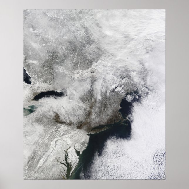 Poster Tempête hivernale sévère (Devant)