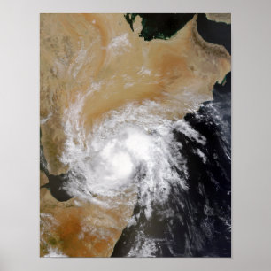 Poster Tempête tropicale trois dans l'Indien du nord Oce