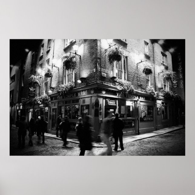 Poster Temple Bar Pub, Dublin - Canvas (Devant)