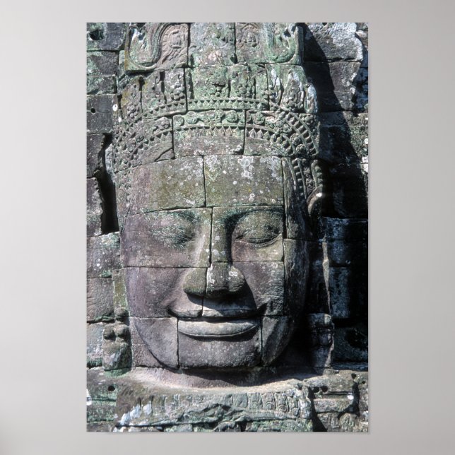 Poster Temple Bayon à Angkor Wat - Cambodge (Devant)