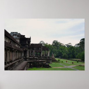 Poster Temple d'Angkor Vat, Cambodge - Photographie de vo