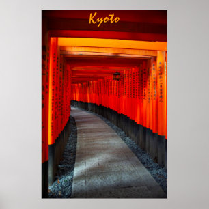Poster Temple de Fushimi Inari Torii Gates