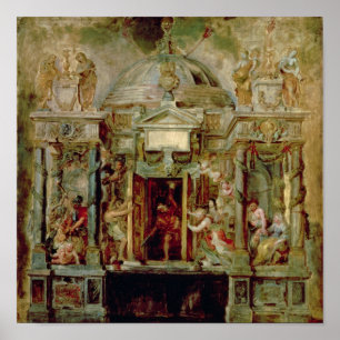 Poster Temple de Janus, 1630s