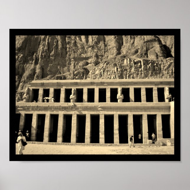 Poster Temple de la reine Hatshepsut (Devant)