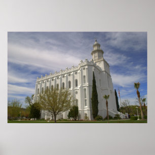 Poster Temple de St George, Utah LDS