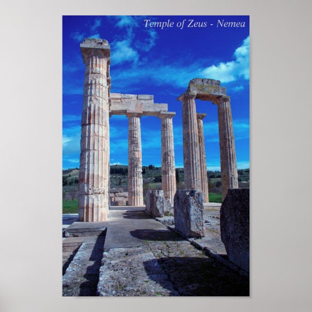 Poster Temple de Zeus - Nemea (Devant)