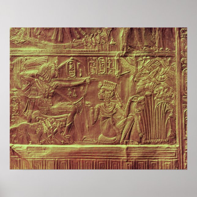 Poster Temple d'or, Trésor de Toutankhamon (Devant)
