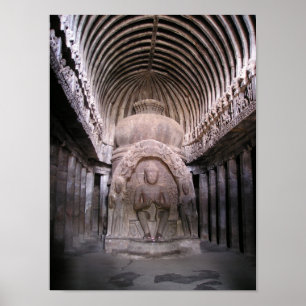 Poster Temple du Bouddha en Inde