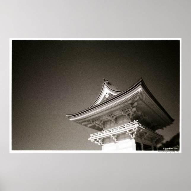 Poster Temple Kiyomizudera Kyoto, Japon (Devant)