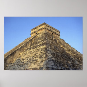 Poster Temple Kukulcan ou Château Castillo) en