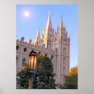 Poster Temple mormon du lac Salt