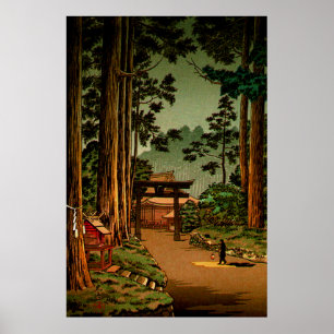 Poster Temple Nikko Futarasan Tsuchiya Koitsu 1936