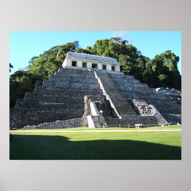 Poster Temple Palenque d'Inscriptions (Devant)