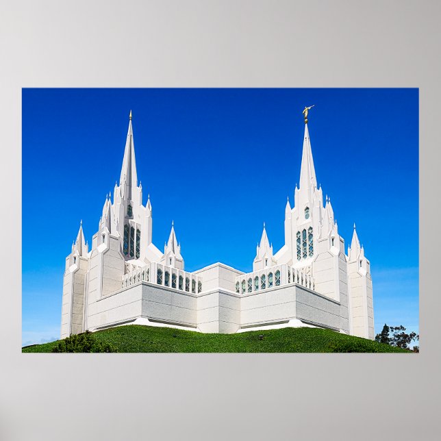 Poster Temple San Diego LDS (Devant)