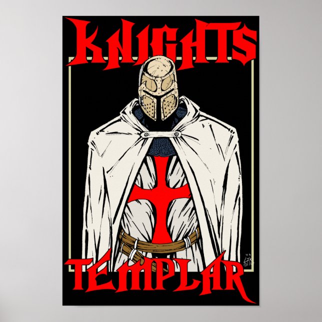 Poster Templier des Chevaliers (Devant)