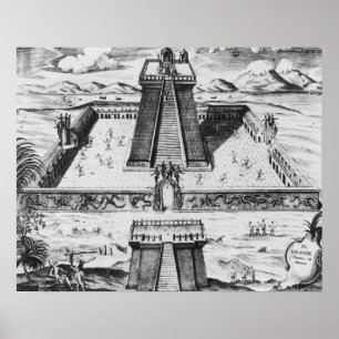 Poster Templo Mayor at Tenochtitlan